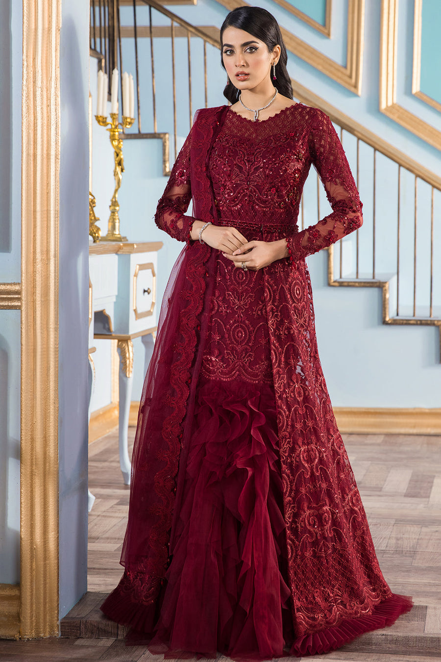 Reign Le Tresor Festive Formals Unstitched 3 Piece Suit LT-09 ROSALIE - FaisalFabrics.pk