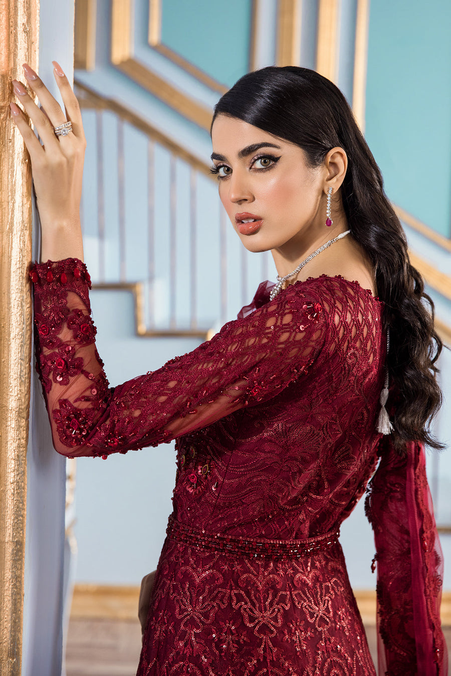 Reign Le Tresor Festive Formals Unstitched 3 Piece Suit LT-09 ROSALIE - FaisalFabrics.pk