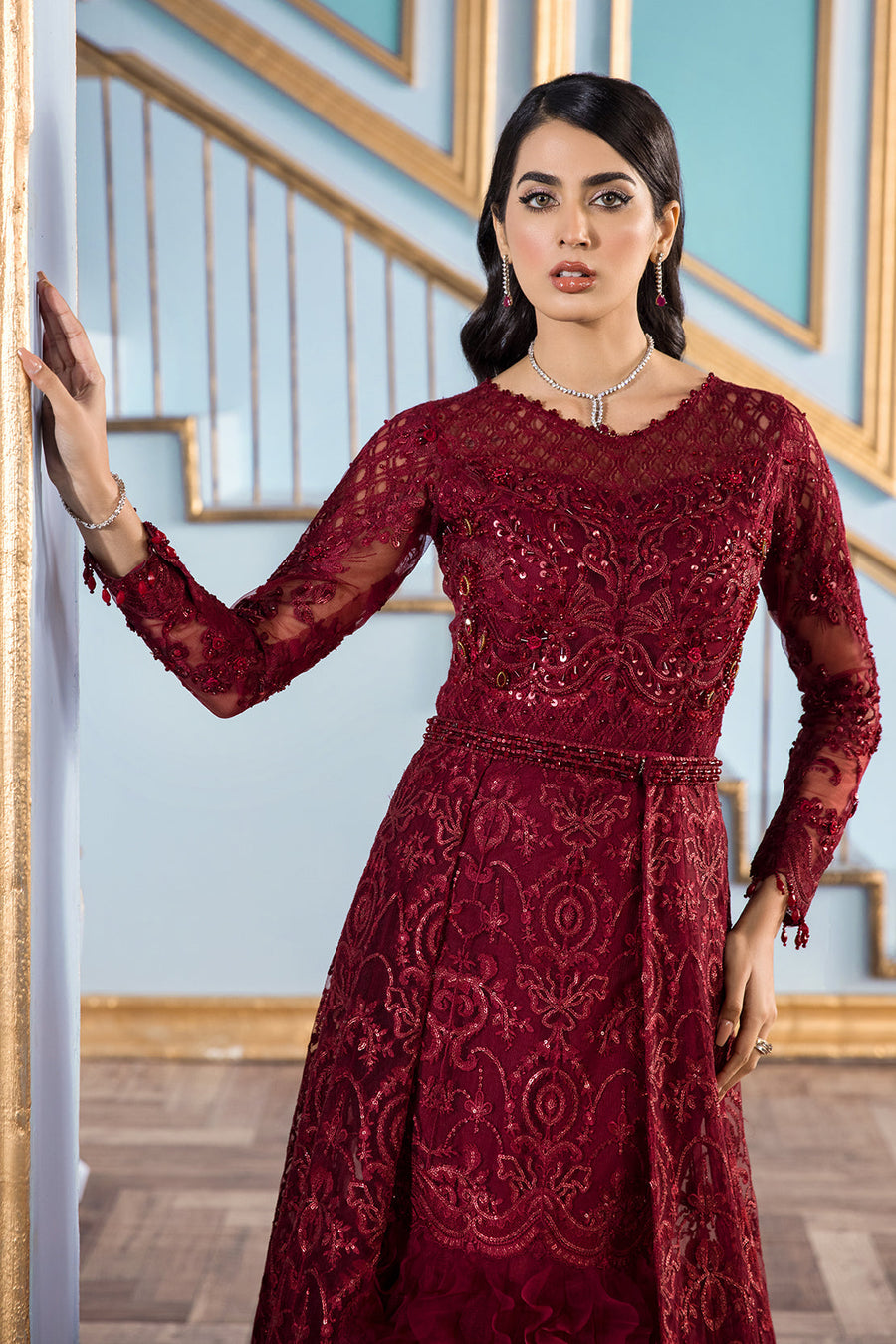Reign Le Tresor Festive Formals Unstitched 3 Piece Suit LT-09 ROSALIE - FaisalFabrics.pk
