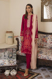 Cross Stitch Manzil Digital Printed Khaddar 3pc Suit D-09 Rosy Radiance - FaisalFabrics.pk