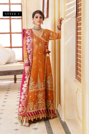 Xenia Formals Preesia Unstitched Chiffon 3Pc Suit D-09 SUKHAN