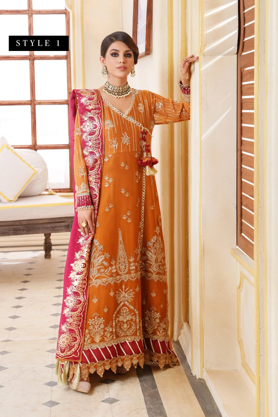 Xenia Formals Preesia Unstitched Chiffon 3Pc Suit D-09 SUKHAN