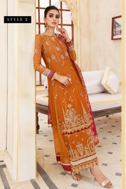 Xenia Formals Preesia Unstitched Chiffon 3Pc Suit D-09 SUKHAN
