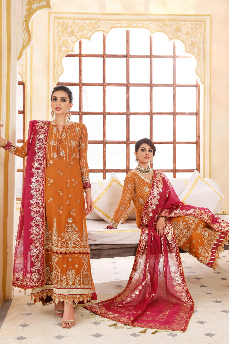 Xenia Formals Preesia Unstitched Chiffon 3Pc Suit D-09 SUKHAN