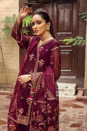 Alizeh Fashion Shahtaj Formal Wedding Embroidered 3PC Suit D-09 Singhaar - FaisalFabrics.pk