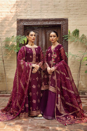 Alizeh Fashion Shahtaj Formal Wedding Embroidered 3PC Suit D-09 Singhaar - FaisalFabrics.pk