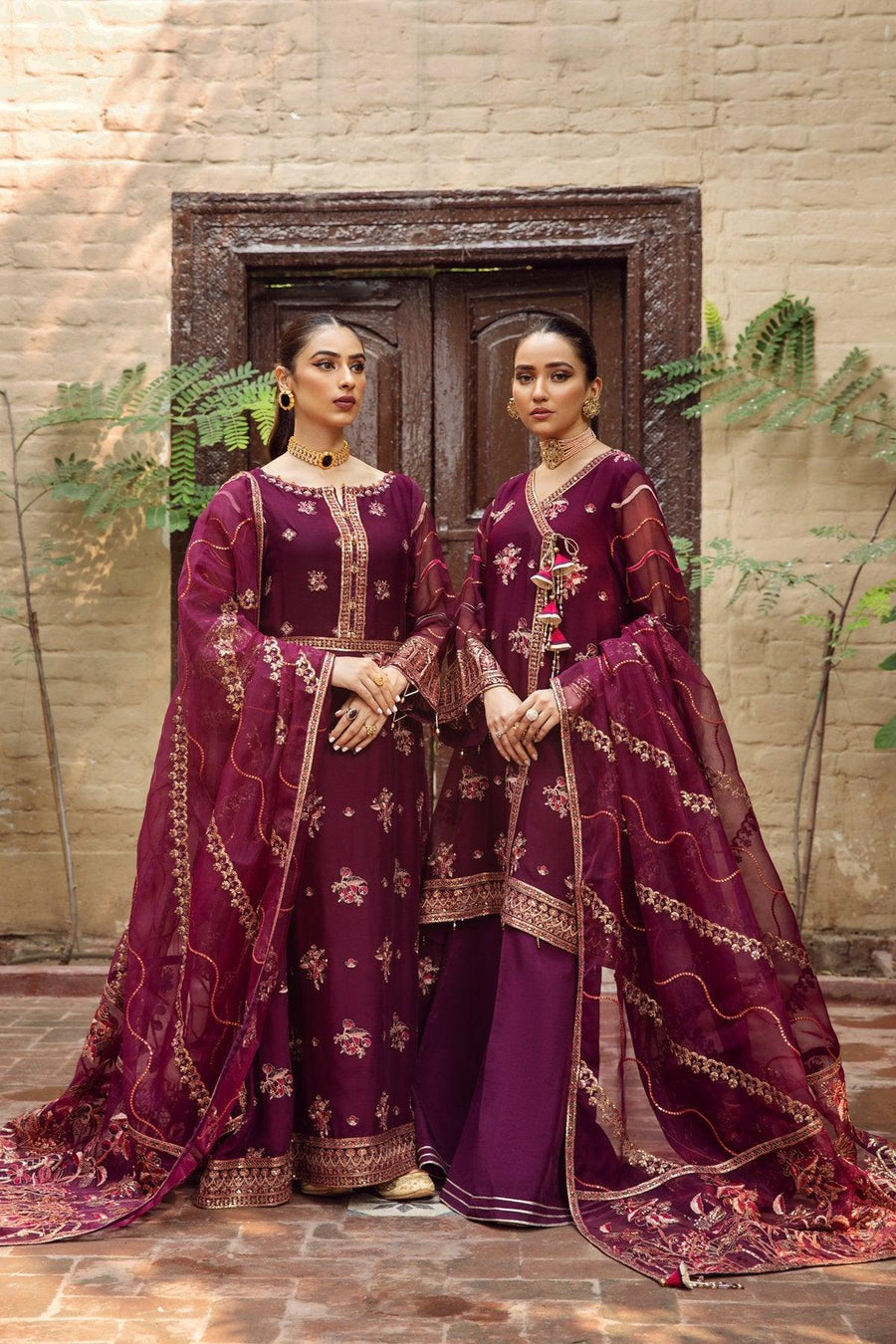 Alizeh Fashion Shahtaj Formal Wedding Embroidered 3PC Suit D-09 Singhaar - FaisalFabrics.pk