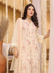 Bahar by LALA Textile Embroidered Swiss Voile Unstitched 3Pc Suit D-09