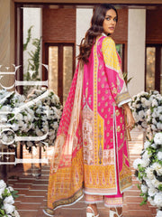 Rang Rasiya Florence Luxe Festive Lawn Unstitched 3 Piece Suit D-10 - FaisalFabrics.pk