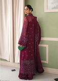 Afrozeh La Fuchsia Unstitched Festive Chiffon 3Pc Suit ALF-V1-10 VIOLA