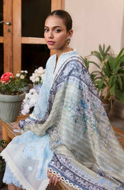 SERAN by Dynasty AFSANAH Unstitched Summer Lawn 3Pc Suit - FASANA