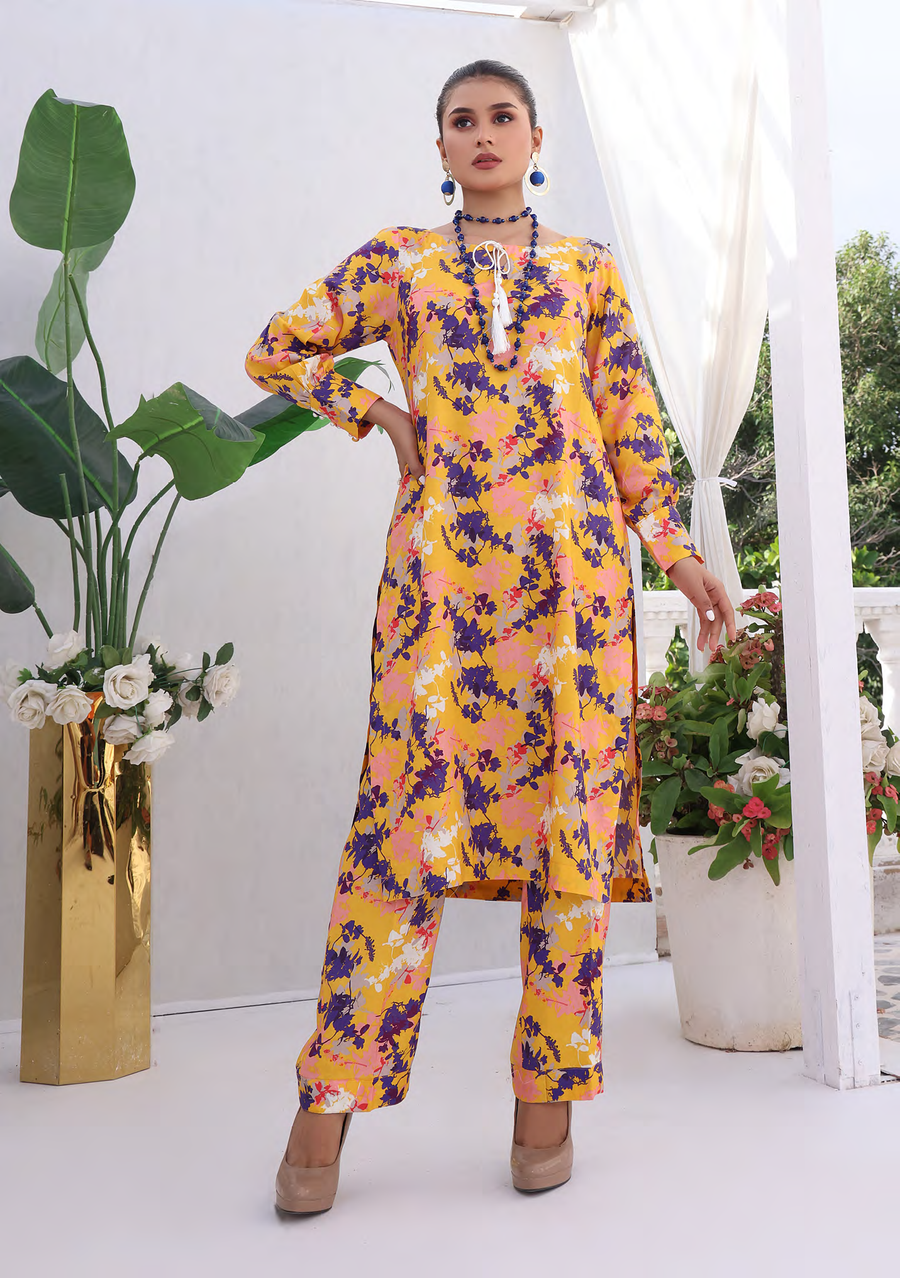 Moosa Jee Farooq Textile Izhaan Premium Printed Linen 2Pc Suit D-11