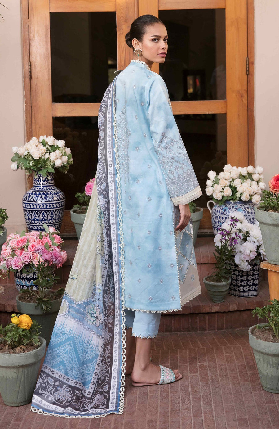 SERAN by Dynasty AFSANAH Unstitched Summer Lawn 3Pc Suit - FASANA