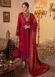 Afrozeh Gul Bahar Festive Eid Lawn Unstitched 3 PCS Suit D-10 Dill Saaz - FaisalFabrics.pk