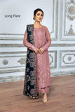 Alizeh Fashion Mah-e-Ru Unstitched Formal 3PC Suit D-10 Mahogany - FaisalFabrics.pk