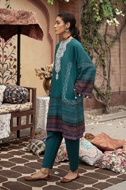 Cross Stitch Winter Edit Unstitched Khaddar 2Pc D-10 SPECKLE FOREST