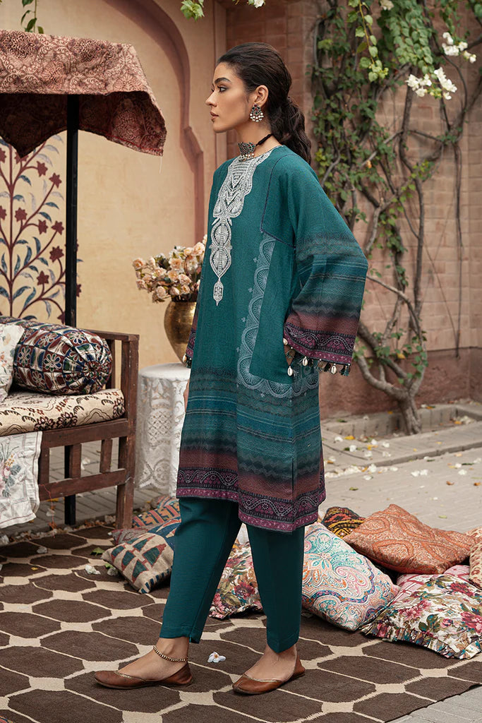 Cross Stitch Winter Edit Unstitched Khaddar 2Pc D-10 SPECKLE FOREST