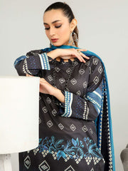 Harnour Vol-03 by Al-Kareem Fabrics Printed Lawn 3 Piece Suit D-10