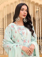 Bahar by LALA Textile Embroidered Swiss Voile Unstitched 3Pc Suit D-10