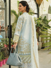 Rang Rasiya LifeStyle Embroidered Lawn Unstitched 3Pc Suit D-10 Luna