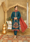 AKS by Humdum Unstitched Embroidered Woolen Peach 3Pc Suit D-10