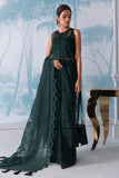 Jazmin Iris Luxury Formal Net Unstitched 3PC Suit D-11 GREEN SPARK - FaisalFabrics.pk
