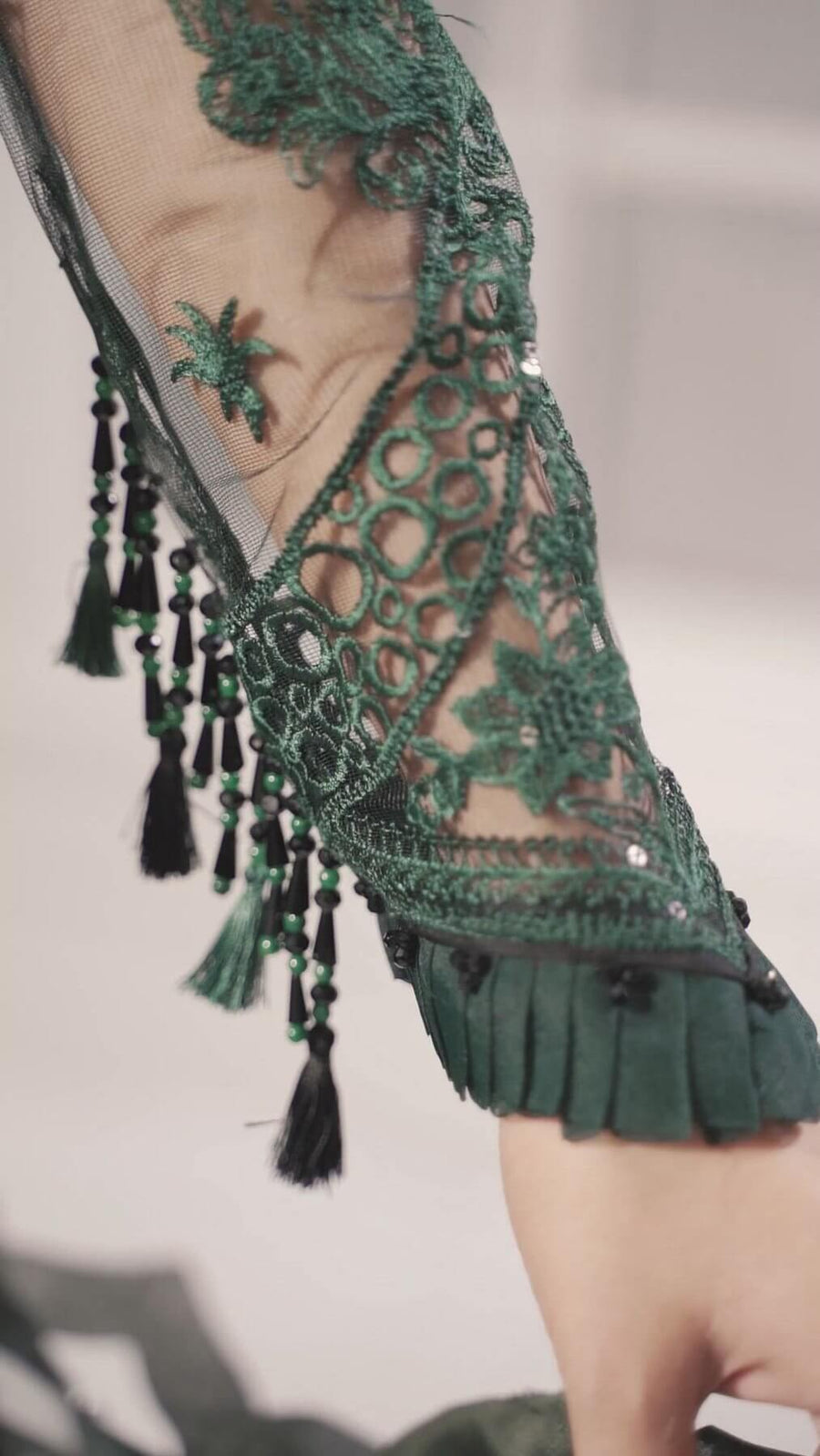 Jazmin Iris Luxury Formal Net Unstitched 3PC Suit D-11 GREEN SPARK - FaisalFabrics.pk
