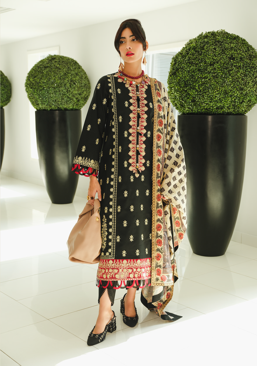 Rang Rasiya Dosti The Winter Affair Unstitched 3Pc Suit D-11 Neziha