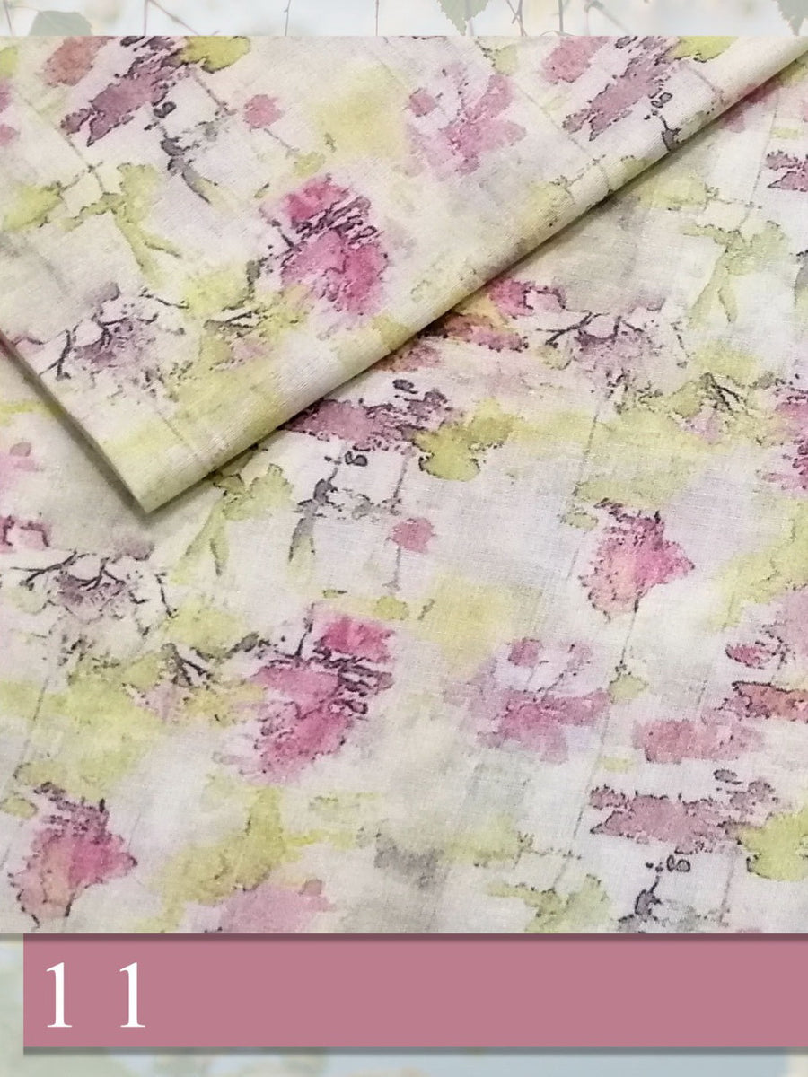 Fragrant Printed Lawn Unstitched 2 Piece Suit Summer Collection D-11 - FaisalFabrics.pk