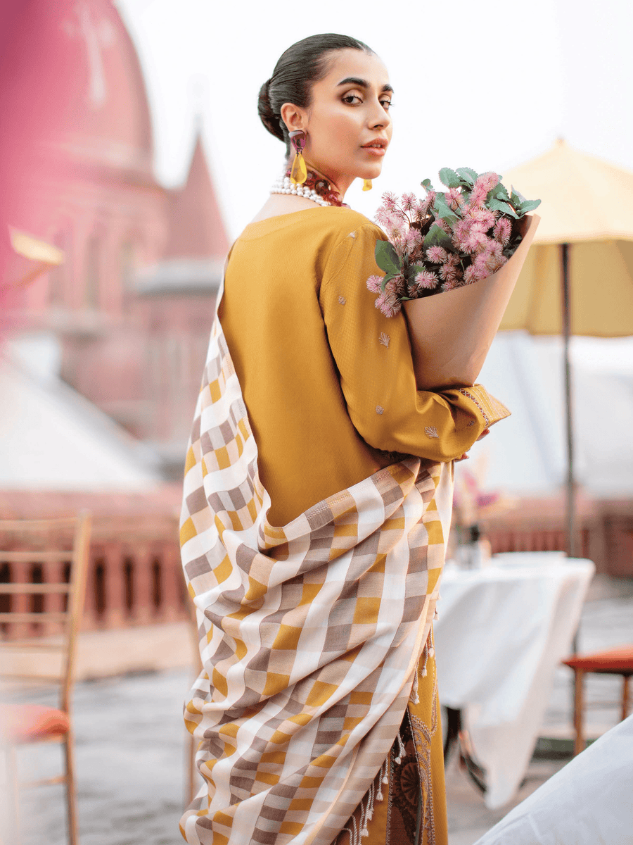 Rang Rasiya Premium Winter Unstitched Linen 3Pc Suit D-12 OLIVIA