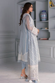 Jazmin Iris Luxury Formal Organza Unstitched 3PC Suit D-12 CELENE - FaisalFabrics.pk