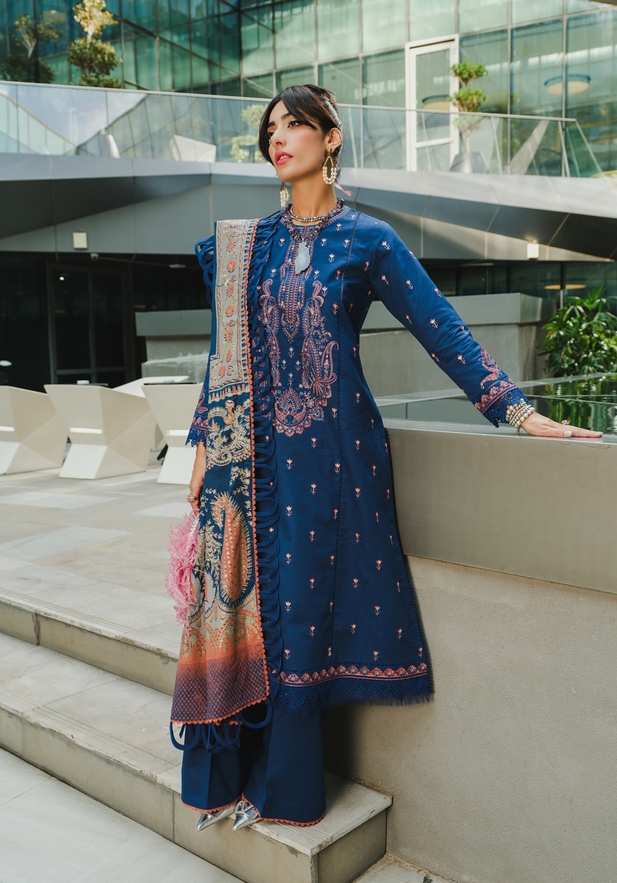 Rang Rasiya Dosti The Winter Affair Unstitched 3Pc Suit D-12 Dilnaz