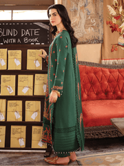 Rang Rasiya Premium Winter Unstitched Linen 3Pc Suit D-13 FLORA