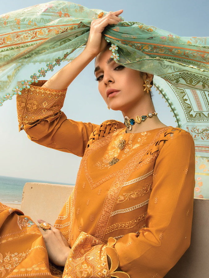 Rang Rasiya Florence Embroidered Lawn Unstitched 3Pc Suit D-13 Liana