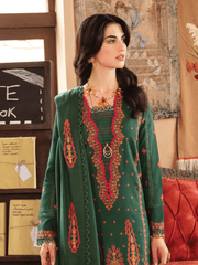 Rang Rasiya Premium Winter Unstitched Linen 3Pc Suit D-13 FLORA