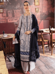 Rang Rasiya Premium Winter Unstitched Linen 3Pc Suit D-15 IRIS
