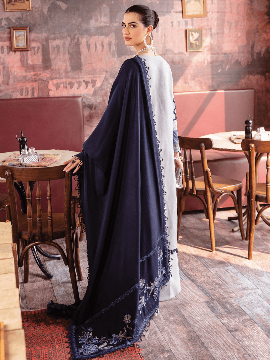 Rang Rasiya Premium Winter Unstitched Linen 3Pc Suit D-15 IRIS