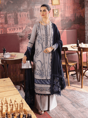 Rang Rasiya Premium Winter Unstitched Linen 3Pc Suit D-15 IRIS