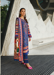 Rang Rasiya Dosti The Winter Affair Unstitched 3Pc Suit D-22 Nelum