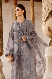 Maria.B Voyage A Luxe Lawn Unstitched Embroidered 3Piece Suit D-2301-B