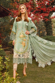 Maria.B Voyage A Luxe Lawn Unstitched Embroidered 3Piece Suit D-2302-B