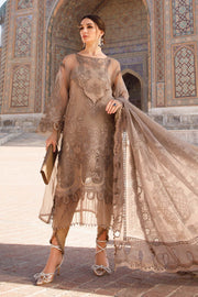 Maria.B Voyage A Luxe Lawn Unstitched Embroidered 3Piece Suit D-2303-B