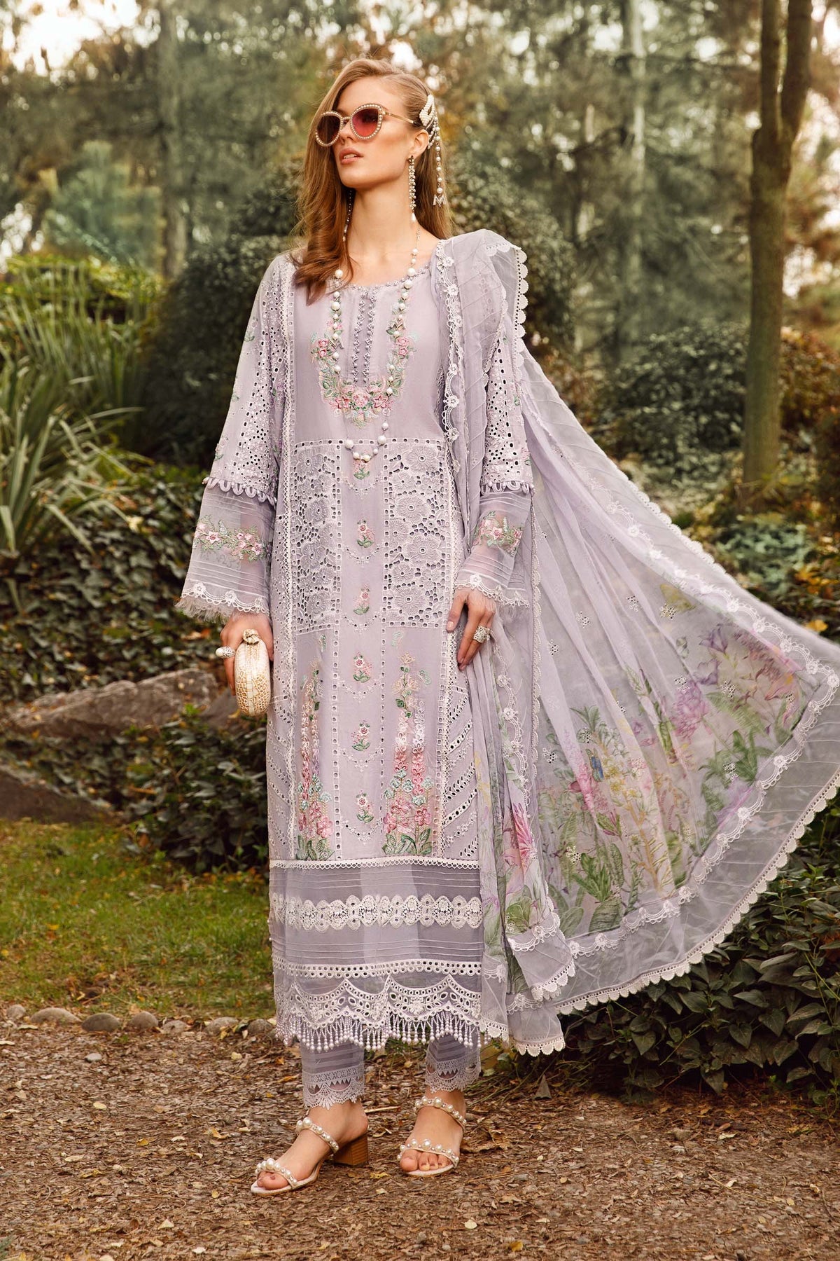 Voyage A Luxe Lawn Unstitched Embroidered 3Piece Suit D-2309-B