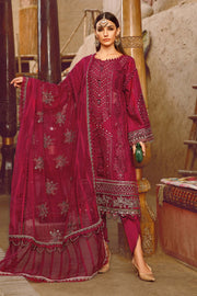 Maria.B Voyage A Luxe Lawn Unstitched Embroidered 3Piece Suit D-2311-B
