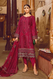 Maria.B Voyage A Luxe Lawn Unstitched Embroidered 3Piece Suit D-2311-B