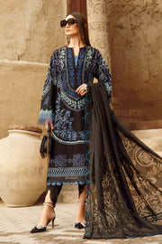 Maria.B Voyage A Luxe Lawn Unstitched Embroidered 3Piece Suit D-2312-B