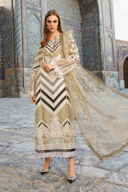 Maria.B Voyage A Luxe Lawn Unstitched Embroidered 3Piece Suit D-2314-A