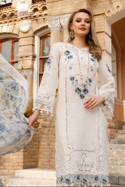 Maria.B Voyage A Luxe Lawn Unstitched Embroidered 3Piece Suit D-2315-A