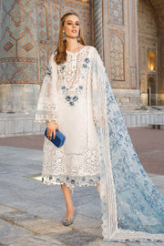 Maria.B Voyage A Luxe Lawn Unstitched Embroidered 3Piece Suit D-2315-A