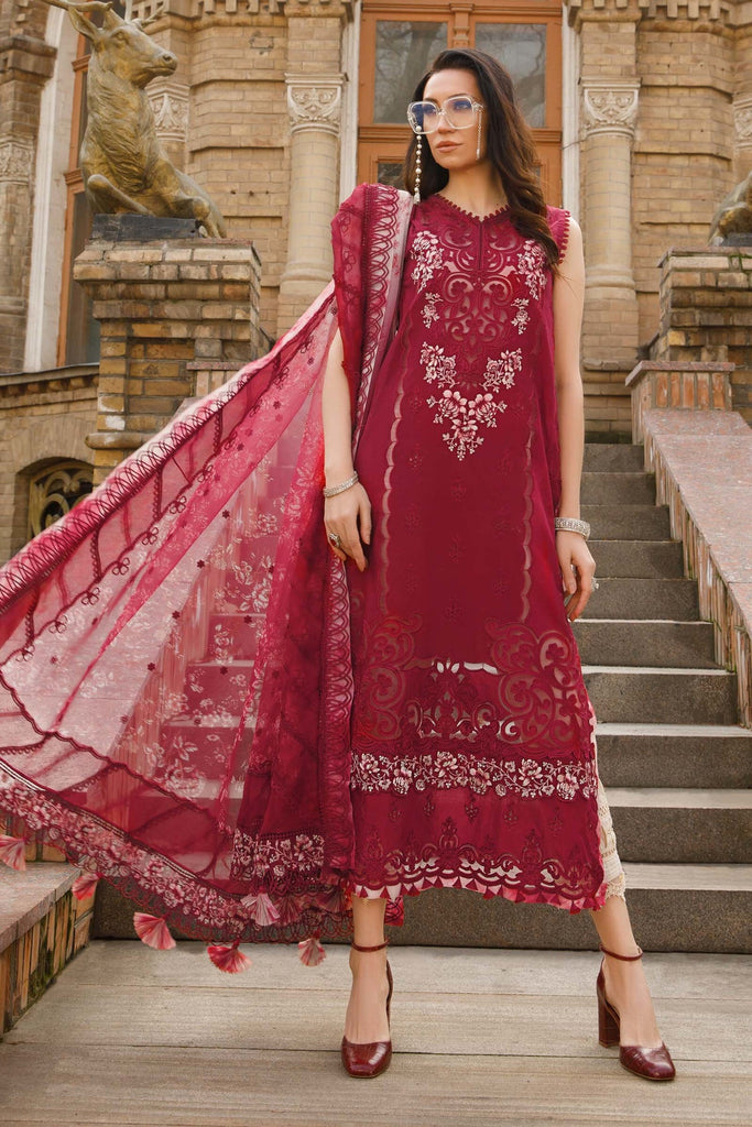 Voyage A Luxe By Maria B Embroidered Lawn Suits Unstitched 3 Piece MB23V 15B - Eid Collection main image 0